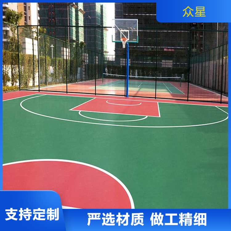 包头市塑胶跑道材料篮球场硅PU - 哪里好